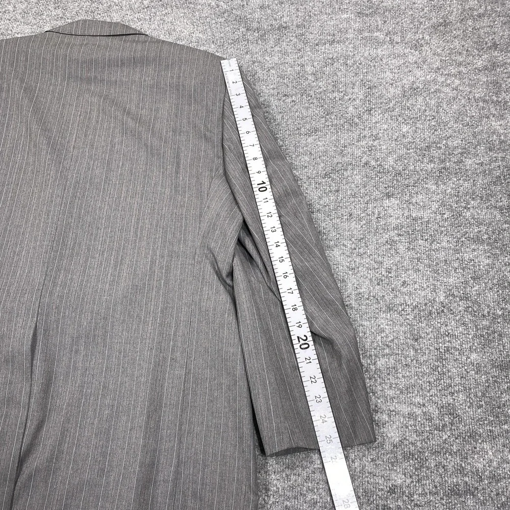 Cremieux Loro Piana Suit Jacket Mens 46 Gray Wool Blazer Single-Breasted‎
